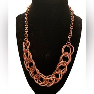 N808‎ OVERSIZED RING ROSETONE NECKLACE